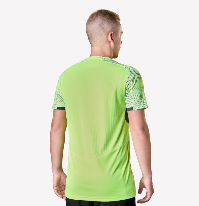 Produktbild Kipsta Damen/Herren Fussball Trikot kurzarm - VIRALTO Wave gelb/grau (M)