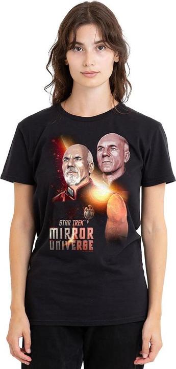 Actual product image Unisex Adult Mirror Jean-Luc Picard T-Shirt (L)