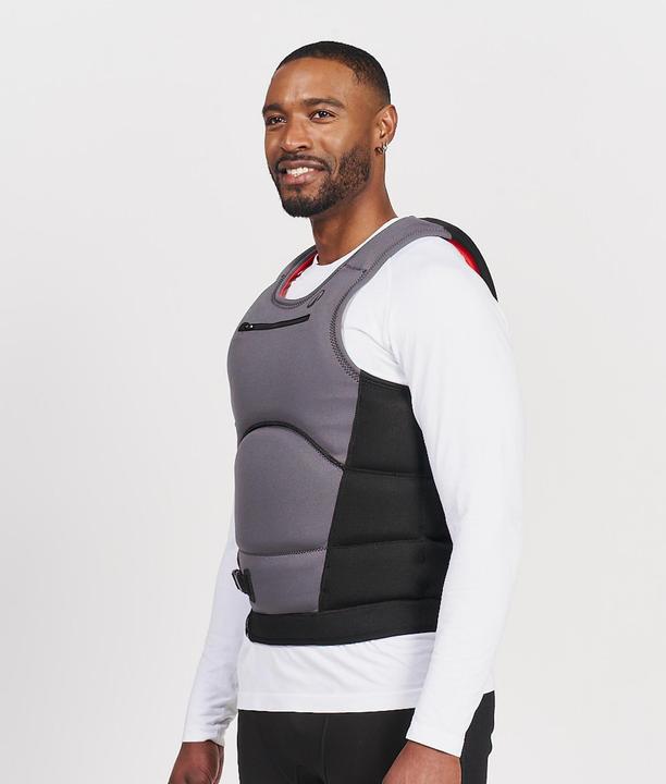 Actual product image Tribord Auftriebsweste Prallschutzweste 50N lang Herren 500 schwarz (L, 50 - 120 kg)