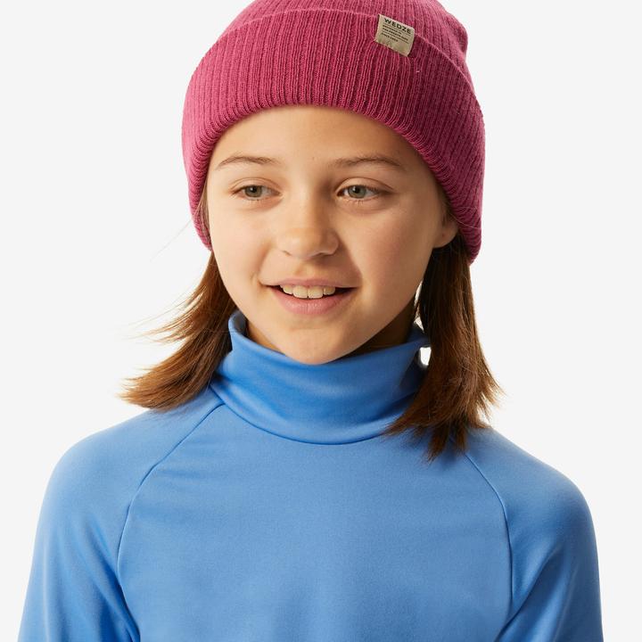 Produktbild Wedze Skiunterwäsche Funktionsshirt Kinder hoher Kragen - BL 500 blau (152)