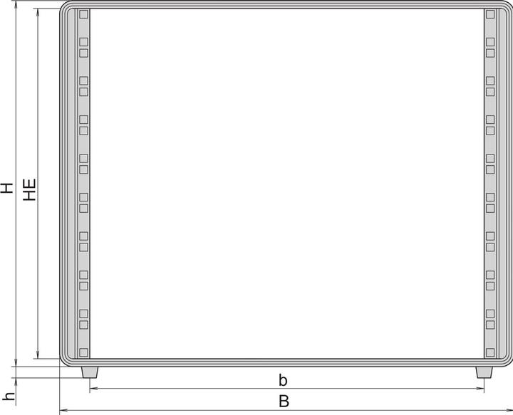 Immagine prodotto Schroff Contenitore da 19" 12 U, alluminio - COMPTEC ENCLOSURE 12HE 400T (12 HE, Rack da 19 pollici)