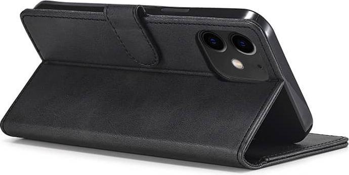 Actual product image LC.Imeeke iPhone Xr - Wallet case with 3 card slots & magnetic fastener, black (Apple iPhone XR)
