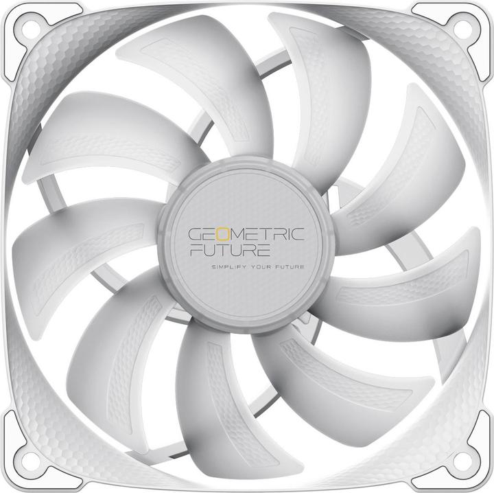 Actual product image Geometric Future Squama 2501W RGB fan - 120 mm, white (120 mm, 1 x)