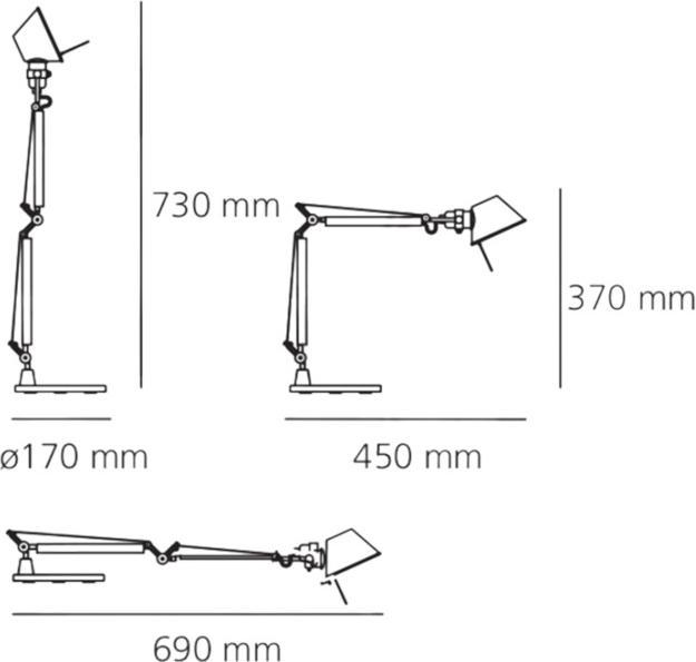 Image du produit Artemide Tolomeo Micro (267 lm, E14)