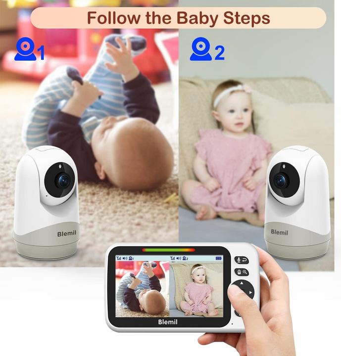 Image du produit Blemil Babyphone mit 2 Kameras (Vidéo et audio)