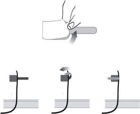 Immagine prodotto Label-the-cable Fascette da parete in velcro LTC, confezione da 10 pezzi (Fascette in plastica, 90 mm, 10 pz.)