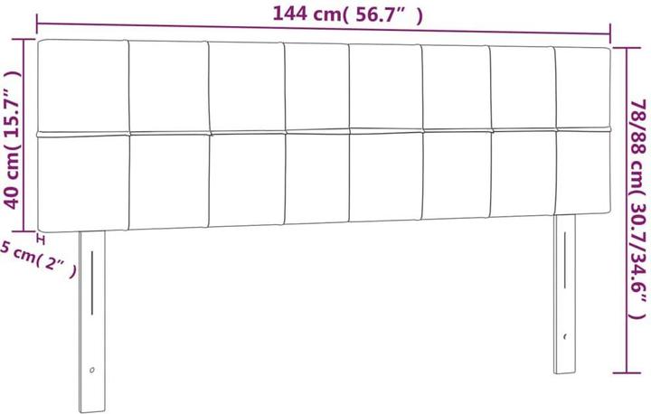 Immagine prodotto VidaXL Adaline (144 x 5 x 88 cm)
