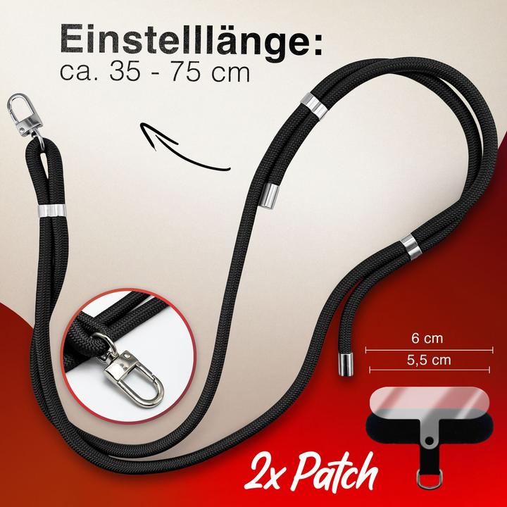 Image du produit Nalia HoldMe Lanyard Handykette – Universal Trageband für Smartphones - Verstellbar, Soft & Elastisch