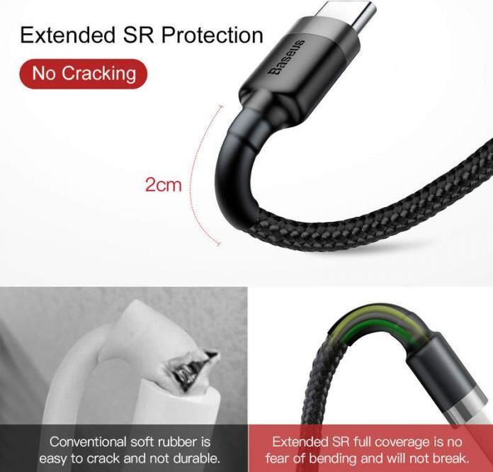 Actual product image Baseus USB A - USB C (1 m, USB 2.0)