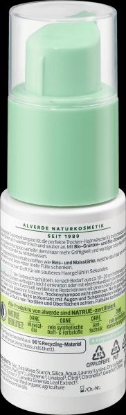 Actual product image dm alverde Dry Shampoo Organic Green Tea, Organic Lemon (Dry shampoo)
