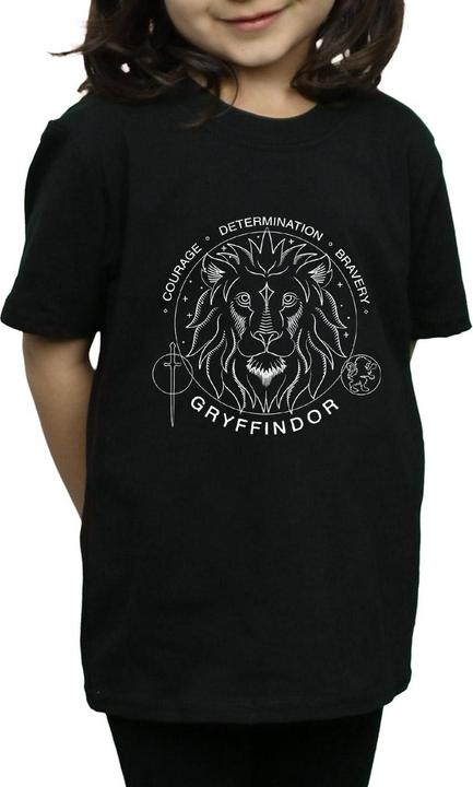 Actual product image Girls Gryffindor Seal Cotton T-Shirt (152, 158)