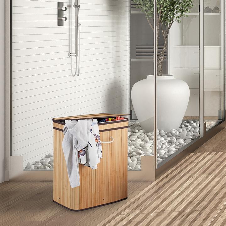 Actual product image Relaxdays Lidded Laundry Hamper (95 l)