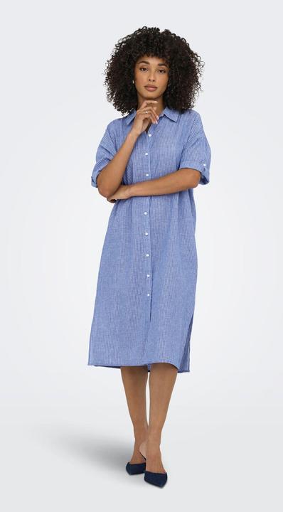 Produktbild JdY Locker geschnitten Hemdkragen Voluminöser Armschnitt Midikleid Kleid (XL)