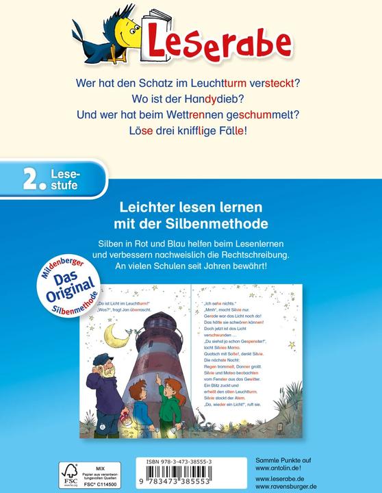 Actual product image Ravensburger Spannende Krimigeschichten zum Mitraten - Leserabe 2. Klasse - Erstlesebuch für Kinder ab 7 Jahren (German, Fabian Lenk, 2019)