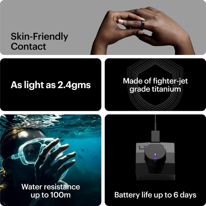 Produktbild Ultrahuman Ring Air (9, Matte Grey)