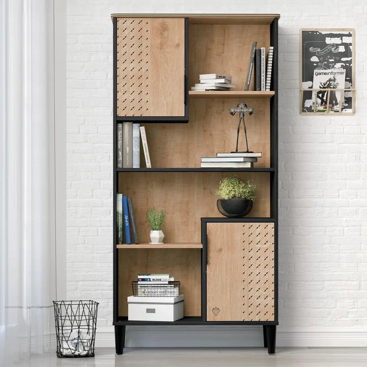 Actual product image Cilek Bookshelf Black Wide