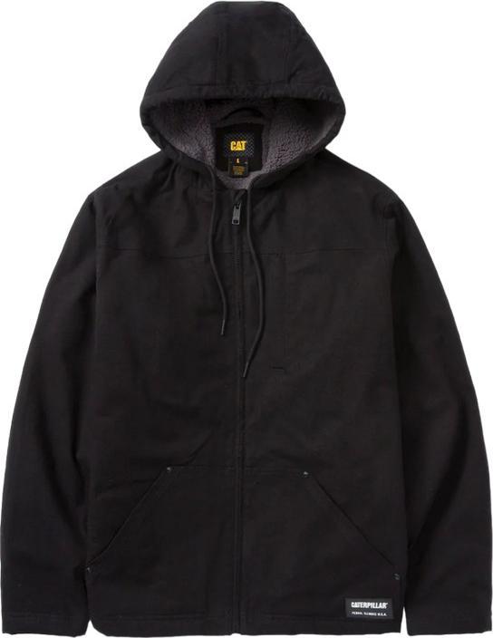 Cat Mens Sherpa Lined Hooded Jacket