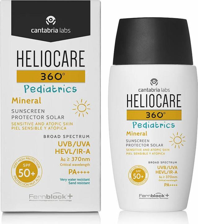 Image du produit Heliocare Crème solaire pour enfants SPF 50+ 360° pour peaux sensibles et atopiques ( Mineral Sun Cream) (Crème solaire visage, SPF 50, 50 ml, 82 g)