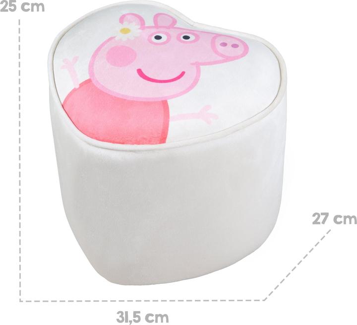 Immagine prodotto Roba Sgabello per bambini a forma di cuore di Peppa Pig (Divano per bambini)