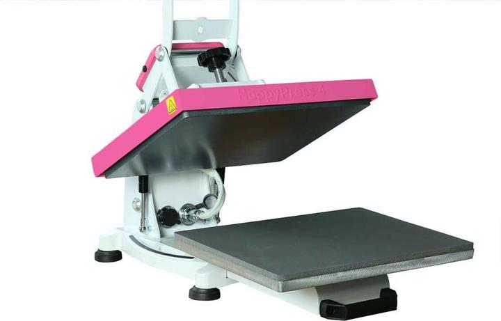 Immagine prodotto Happy Fabric Pressa a trasferta HappyPress 4, A4 rosa, apertura automatica, materiale