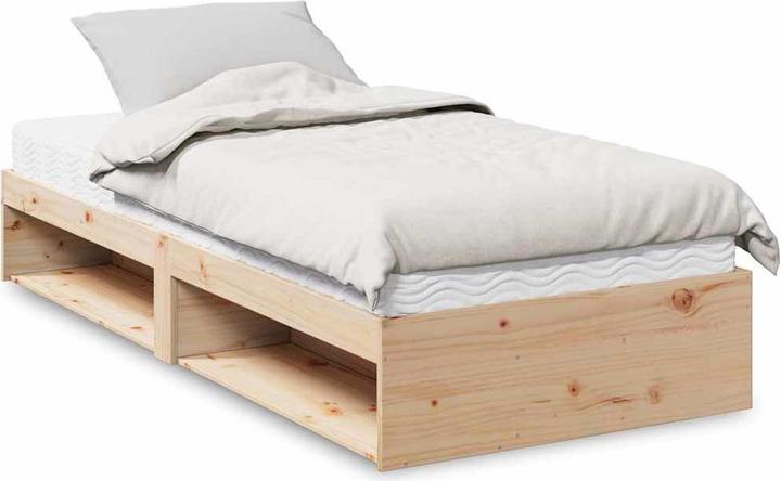 Actual product image VidaXL Day bed with mattress 100x200 cm solid wood pine sofa bed sofa bed (100 x 200 cm)