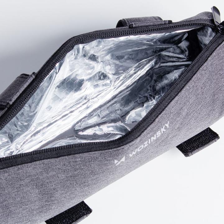 Produktbild Wozinsky WBB37GRB Fahrradtasche mit Wärmeisolierung – Grau (0.70 l, Gepäckträgertasche)