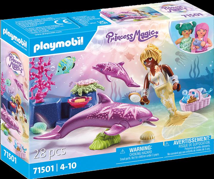Productafbeelding Playmobil 71501 Zeemeermin met dolfijnen (71501, Playmobil prinses magie)