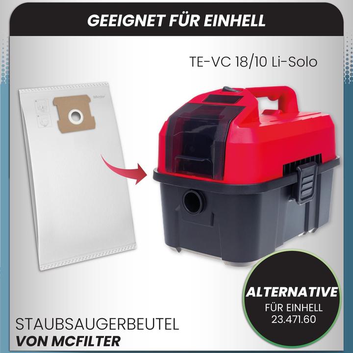 Image du produit Mc Filter 10 Stk. Staubsaugerbeutel (10 x)