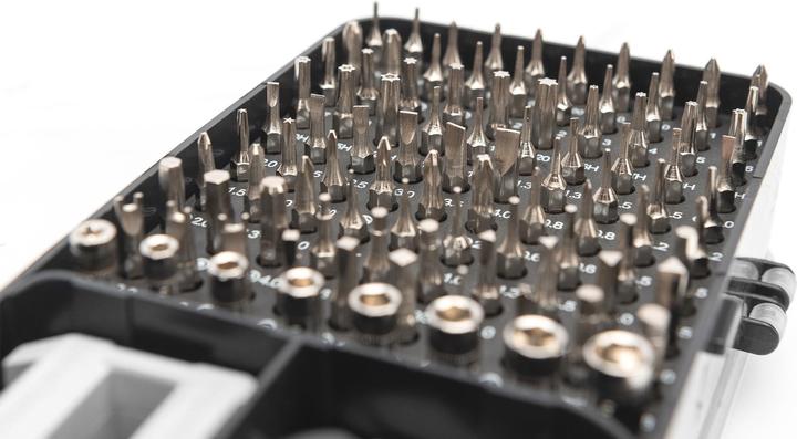 Actual product image Digitus Precision Mechanic Screwdriver Set, 115-piece (Sorceress, 5-edge (Pentagon), Pozidriv cross recess (PZ), Tri-wing)