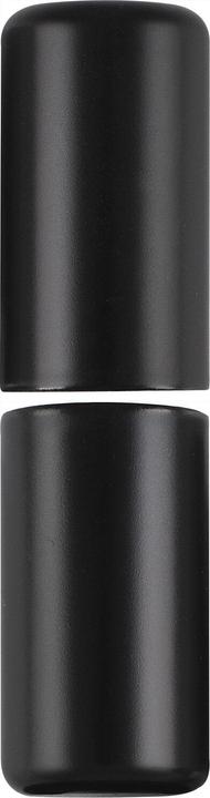 Actual product image SFS Slip-on sleeves flat round for hinge/door hinge ø 16mm 3-piece aluminium black