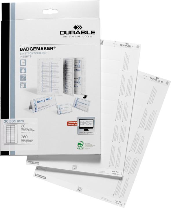 Actual product image Durable insert badges for name badges