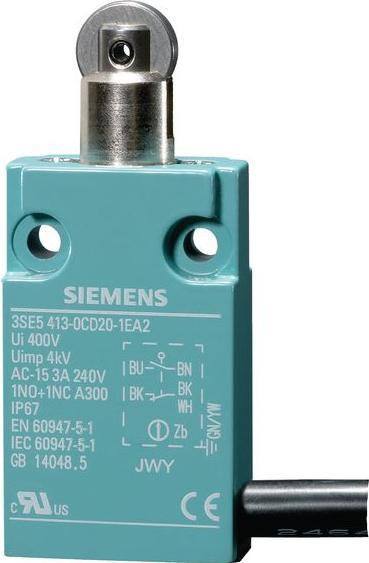 Actual product image Siemens Limit switch,metal,30mm,w/Roll button