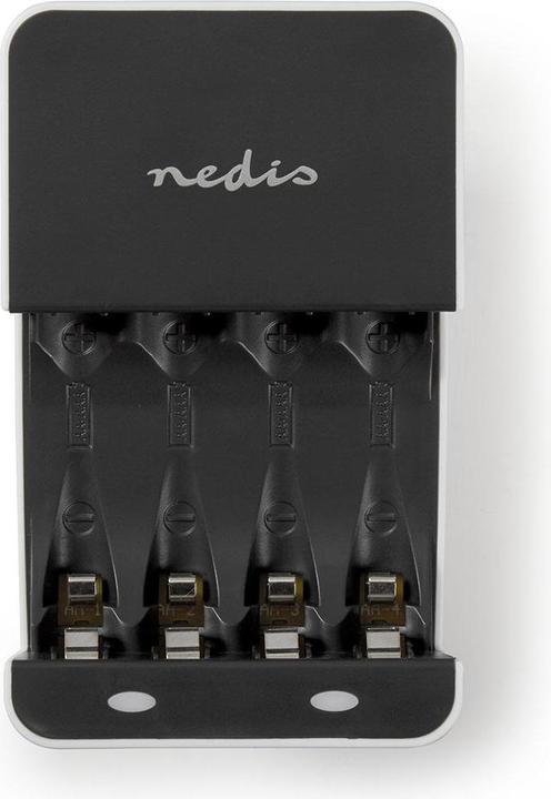 Produktbild JTI NiMH Akkuladegerät AA / AAA | 1,2 V DC | Erhaltungsladung | Euro / Typ C (CEE 7/16) | Batterietyp En (1 Stk.)