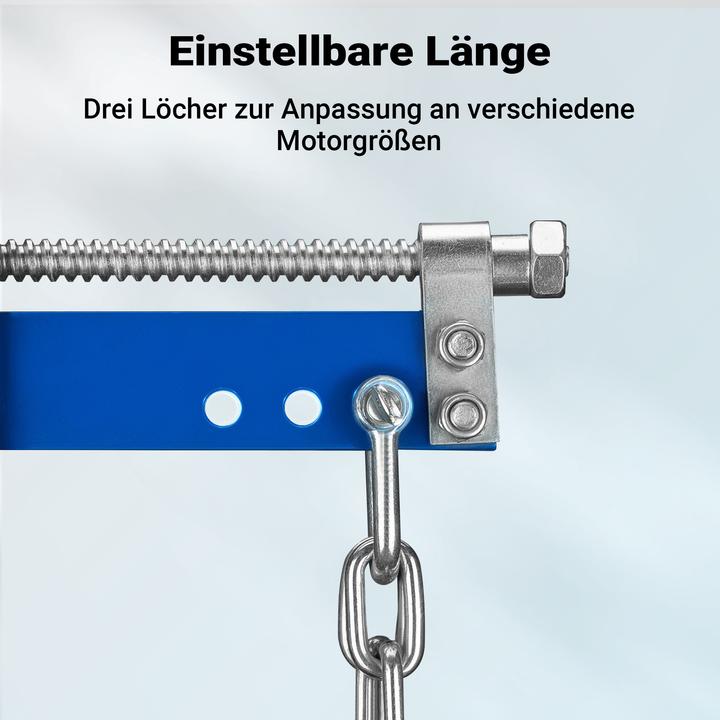 Produktbild Wiltec Balancierer bis 680kg Getriebeheber Stahl Motorheber Werkstattkran