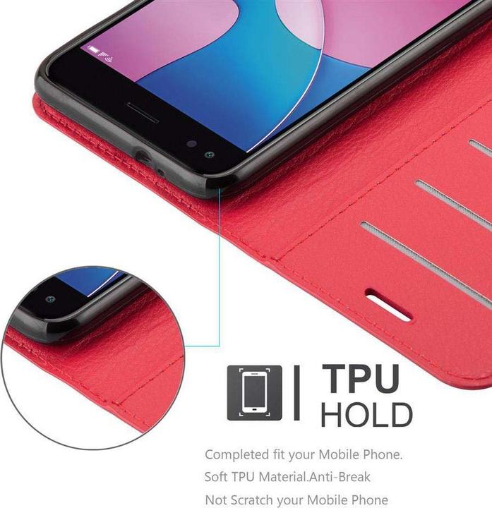 Actual product image Cadorabo Book with stand function cover (Huawei Y6 Pro)