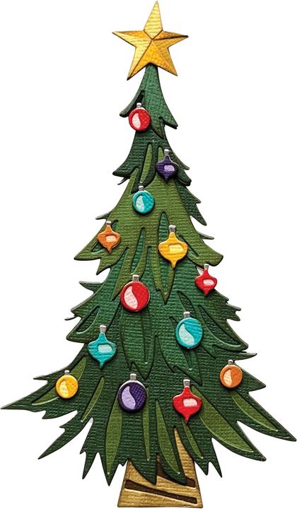 Produktbild Sizzix Thinlits Stanzschablone "Trim a Tree Colorize by Tim Holtz"