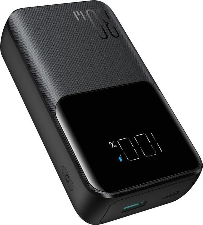 Immagine prodotto Joyroom Mini power bank da 30W 20000mAh con cavi integrati, USB-A e USB-C - Nero (10000 mAh, 30 W, 37 Wh)