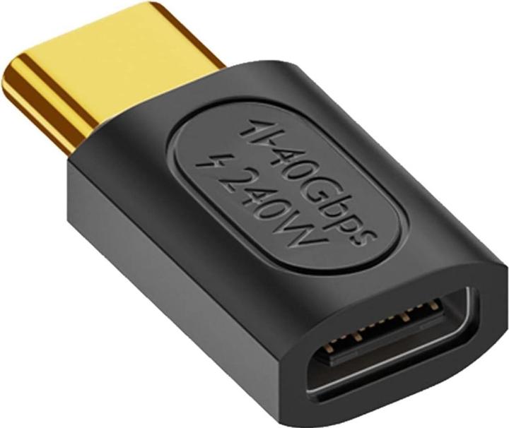 Actual product image PowerGuard USB-C to USB-C Adapter (male/female) USB4 40 Gbit/s 240W (USB 4.0)