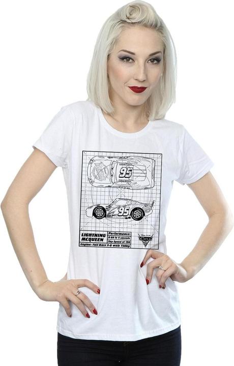 Produktbild Disney Cars Lightning McQueen Blueprint TShirt (XXL)