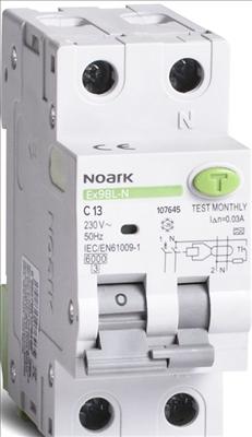 Noark Electric FI/LS 1P+N 6kA 13A 30mA Typ A