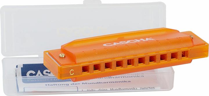 Actual product image Fun Blues Harmonica Orange (incl. hard case and flyer) (Harmonica, Diatonic, C major)