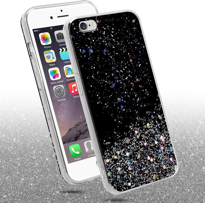 Actual product image Cadorabo TPU cover sparkling glitter (Apple iPhone 6 Plus)