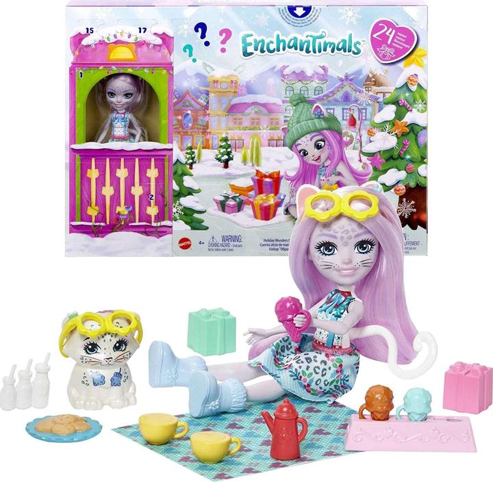 Actual product image Enchantimals Christmas miracle advent calendar (with doll)