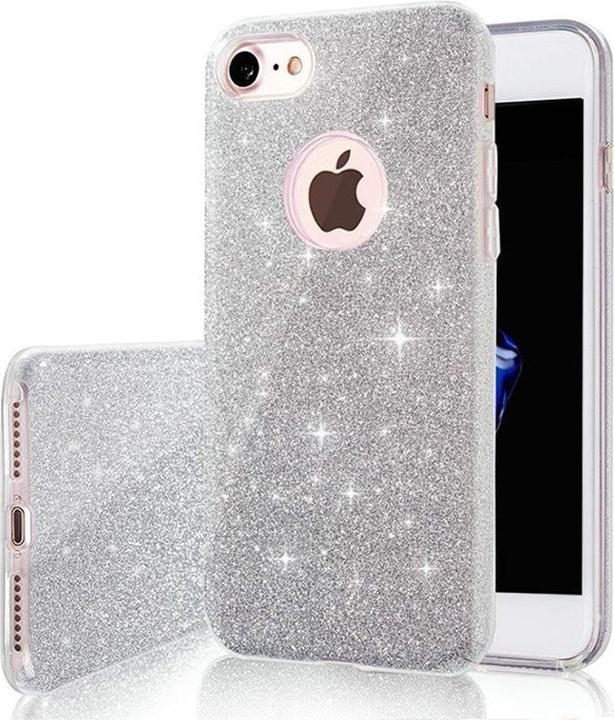 Immagine prodotto OEM Custodia Glitter 3in1 per iPhone 7 / 8 / SE 2020 / SE 2022 argento (Apple iPhone SE (terza generazione), Apple iPhone SE (seconda generazione), Apple iPhone 7)