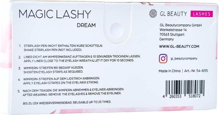 Valori nutrizionali e ingredienti GL Beauty Sogno magico di Lashy (Ciglia a rullo)