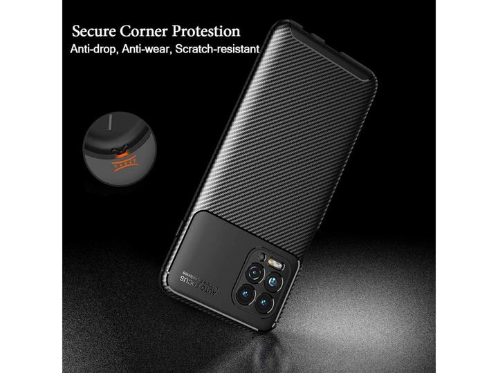 Actual product image Screenguard Motorola Moto G100 Cover Carbon Design TPU Case (Motorola Moto G100)