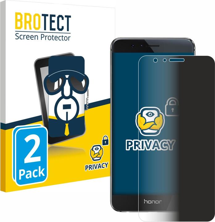 Produktbild BROTECT Sichtschutzfolie Anti-Spy Privacy Folie Blaulicht-Schutz (2 Stück, Honor 8)