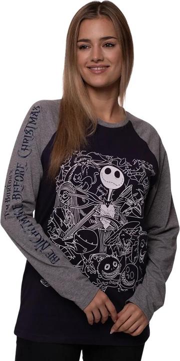 Produktbild The Nightmare Before Christmas Jack Crowd TShirt Langärmlig (S)