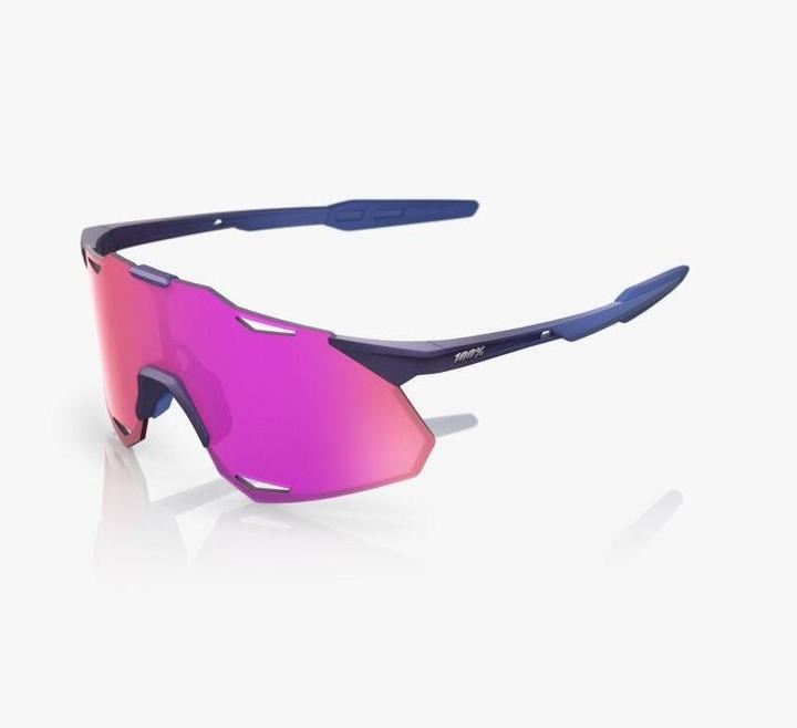 Actual product image 100% Hypercraft XS (Satin Storm Metallic, Purple Mirror Lens)