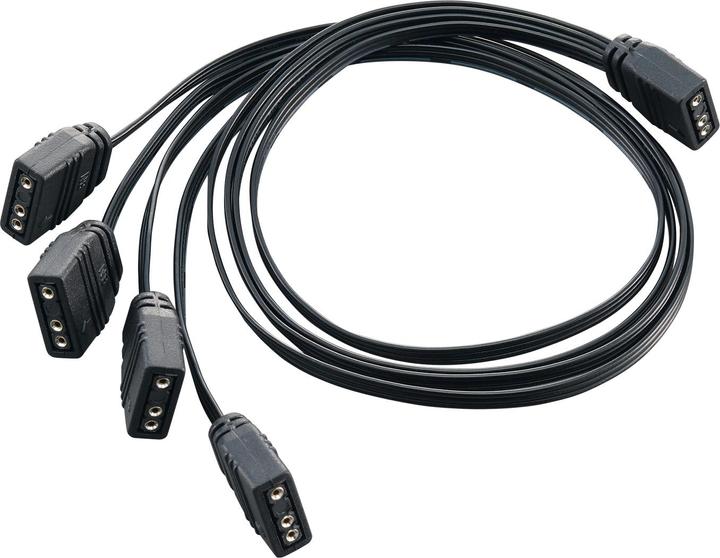 Actual product image Silverstone ARGB 4-way splitter cable